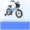 Kids Balance Bike with Adjustable Handbrake and Saddle Height Carbon Steel Frame